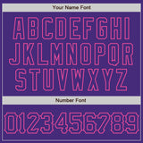 Custom Purple Pink 3D Pattern Design Abstract Splatter Grunge Art Authentic Baseball Jersey