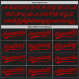 Custom Graffiti Pattern Red-Black 3D Scratch Authentic Baseball Jersey