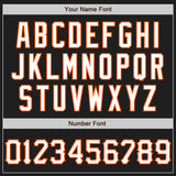 Custom Graffiti Pattern Black Kelly Green-Orange 3D Scratch Authentic Baseball Jersey