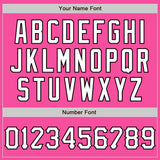 Custom Graffiti Pattern Pink Light Blue-Black 3D Scratch Authentic Baseball Jersey