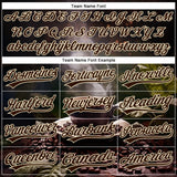 Custom Black Brown Cream 3D Pattern Design International Coffee Day Authentic Baseball Jersey