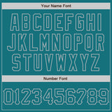 Custom Teal Gray 3D Pattern Design Curve Lines Authentic Baseball Jersey