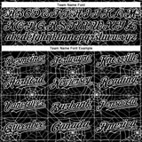 Custom Black White 3D Pattern Design Spider Web Authentic Baseball Jersey