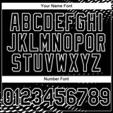 Custom Black White 3D Pattern Design Halftone Authentic Baseball Jersey