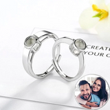 Couple's Ring Custom Photo Projection Ring