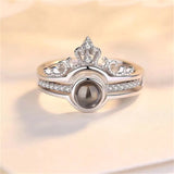 Romantic Crown Projection Ring