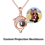Projection Pendant Dolphin Men And Women Necklace