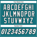 Custom Teal White-Black Authentic Baseball Jersey
