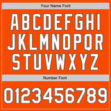 Custom Orange White-Steel Gray 3 Colors Arm Shapes Authentic Baseball Jersey