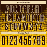Custom Yellow Brown-Cream Round Neck Sublimation Basketball Suit Jersey