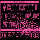 Custom Black Pink Round Neck Sublimation Basketball Suit Jersey