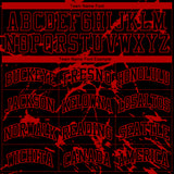 Custom Black Red Abstract Grunge Art Round Neck Sublimation Basketball Suit Jersey