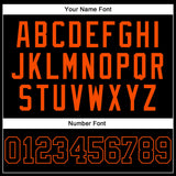 Custom Black Black-Orange Authentic Baseball Jersey