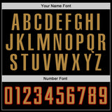 Custom Black Old Gold-Red Authentic Baseball Jersey