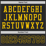 Custom Black Black-Gold Mesh Authentic Throwback Football Jersey