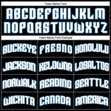 Custom Black Royal Pinstripe White-Blue Authentic Basketball Jersey
