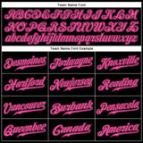 Custom Black Pink Authentic Sleeveless Baseball Jersey