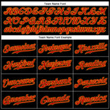 Custom Black Red-Gold Authentic Sleeveless Baseball Jersey