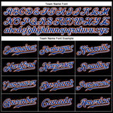 Custom Black Royal-Orange Authentic Sleeveless Baseball Jersey