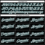Custom Black White-Teal Authentic Sleeveless Baseball Jersey