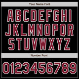 Custom Black Crimson-White Authentic Baseball Jersey