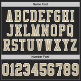 Custom Black Vegas Gold-White Mesh Authentic Football Jersey