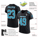 Custom Black Panther Blue-White Mesh Authentic Football Jersey