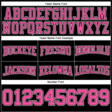 Custom Stitched Black Pink-White Football Pullover Sweatshirt Hoodie