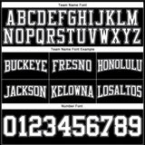Custom Stitched Black White-Gray Football Pullover Sweatshirt Hoodie