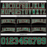 Custom Stitched Black Kelly Green-Red Football Pullover Sweatshirt Hoodie