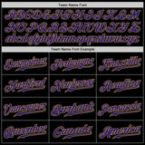 Custom Black Dark Purple-Old Gold Authentic Baseball Jersey
