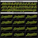 Custom Black Green-Gold Authentic Baseball Jersey