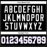 Custom Black White Purple-Gray Authentic Throwback Basketball Jersey