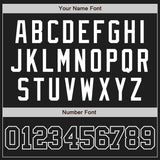 Custom Black Black-White Authentic Baseball Jersey