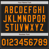 Custom Black Bay Orange Authentic Baseball Jersey