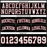 Custom Black White-Red Authentic Throwback Basketball Shorts