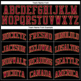 Custom Black Maroon-Old Gold Authentic Throwback Basketball Jersey