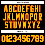 Custom Black Yellow-Orange Authentic Baseball Jersey