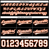 Custom Black White-Orange Authentic Basketball Shorts