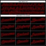 Custom Black Red Performance T-Shirt