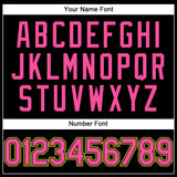 Custom Black Pink-Neon Yellow Performance T-Shirt