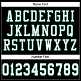 Custom Black White-Kelly Green Mesh Authentic Football Jersey