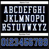 Custom Black Royal-White Mesh Authentic Football Jersey
