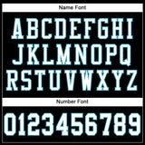 Custom Black White-Panther Blue Mesh Authentic Football Jersey