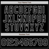 Custom Black Orange-White Authentic Baseball Jersey