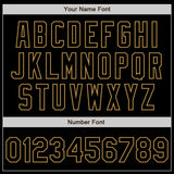 Custom Black Old Gold Authentic Baseball Jersey