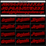 Custom Black Red Authentic Baseball Jersey