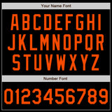 Custom Black Orange Authentic Baseball Jersey