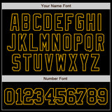 Custom Black Gold Authentic Baseball Jersey