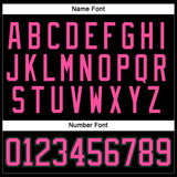 Custom Black Pink-Kelly Green Hockey Lace Neck Jersey